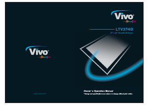 Bruksanvisning Vivo LTV37HD LCD TV