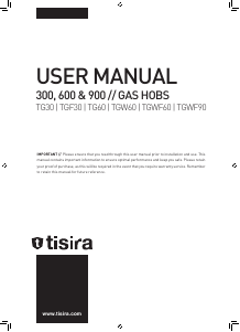 Handleiding Tisira TG30 Kookplaat