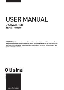 Manual Tisira TDW12AX Dishwasher