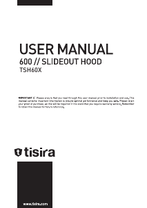 Manual Tisira TSH60X Cooker Hood
