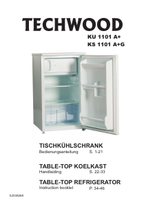 Manual Techwood KU 1101 A+G Refrigerator