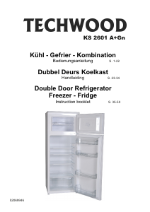 Manual Techwood KS 2601 A+Gn Fridge-Freezer