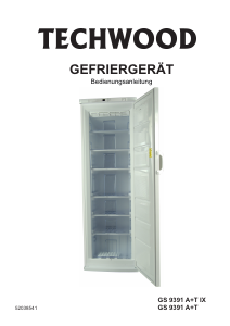 Bedienungsanleitung Techwood GS 9391 A+T IX Gefrierschrank