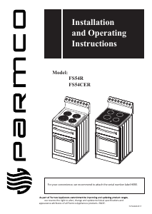 Manual Parmco FS54CER Range