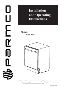 Manual Parmco PD6-PIT-2 Dishwasher