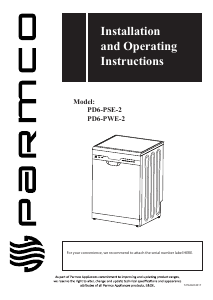 Manual Parmco PD6-PSE-2 Dishwasher