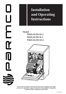 Manual Parmco PD45-SLIM-SS-1 Dishwasher