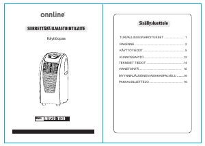 Käyttöohje Onnline MFP29-1130 Ilmastointilaite