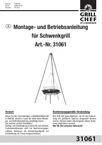 Bedienungsanleitung Landmann 31061 Barbecue