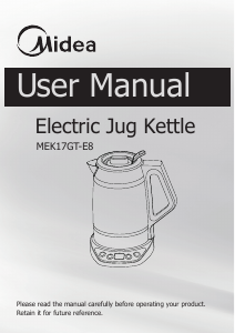 Manual Midea MEK17GT-E8 Kettle