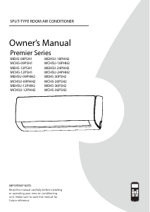 Manual Midea MCHS-09PSH1 Air Conditioner