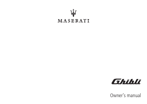 Handleiding Maserati Ghibli (2018)