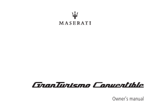 Handleiding Maserati GranTurismo (2018)