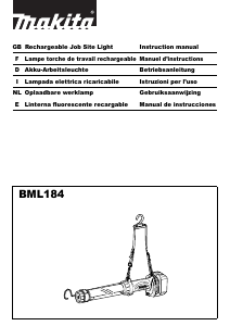 Manual de uso Makita BML184 Linterna
