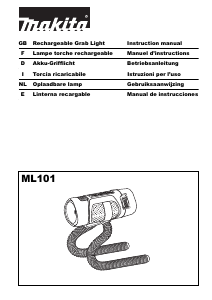 Manual Makita ML101 Flashlight