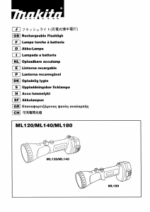 Handleiding Makita ML120 Zaklamp