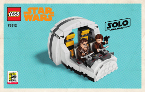 Manual de uso Lego set 75512 Star Wars Cabina de Millennium Falcon