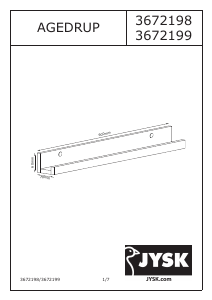 Manual JYSK Agedrup (60x6x7) Shelf