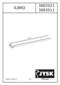 Manual de uso JYSK Ilbro (60x6x8) Estante de pared