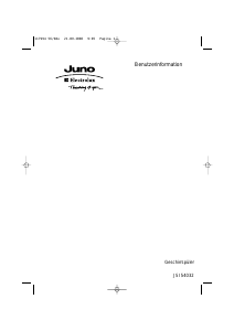 Bedienungsanleitung Juno-Electrolux JSI54032W Geschirrspüler