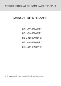 Manual Haier HSU-09HEA03/R2 Aer condiționat