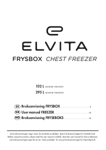 Bruksanvisning Elvita CFB3295V Frys
