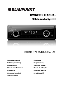 Manual de uso Blaupunkt Bologna 170 Radio para coche