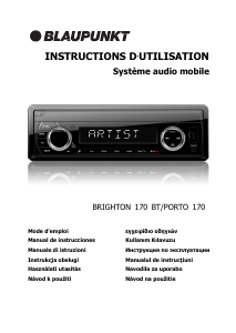 Manual de uso Blaupunkt Brighton 170 BT Radio para coche