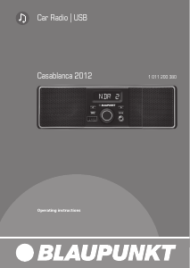 Manual Blaupunkt Casablanca 2012 Car Radio