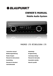 Manual Blaupunkt Madrid 170 Auto-rádio