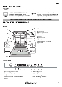 Bedienungsanleitung Bauknecht BCIO 3O33 DEL Geschirrspüler