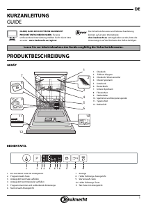 Bedienungsanleitung Bauknecht OBI Ecostar 8460 Geschirrspüler