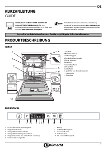 Bedienungsanleitung Bauknecht OBKIC 3C26 F Geschirrspüler