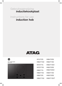 Manual ATAG HI1272S Hob