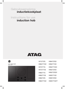 Manual ATAG HI8471SV Hob