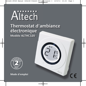 Mode d’emploi Altech ALTHC320 Thermostat