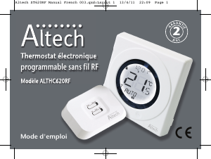 Mode d’emploi Altech ALTHC620RF Thermostat