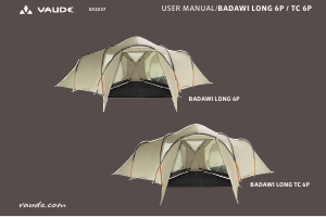 Handleiding Vaude Badawi Long 6P Tent