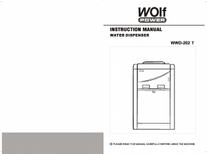 Handleiding Wolf Power WWD-202 T Waterdispenser