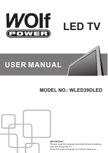 Manual Wolf Power WLED39DLED LED Television