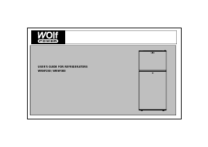 Bruksanvisning Wolf Power WRNF250 Kyl-frys