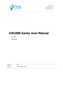 Handleiding Virtual Access GW1000 Router