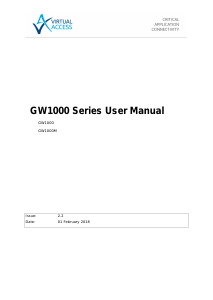Handleiding Virtual Access GW1000M Router