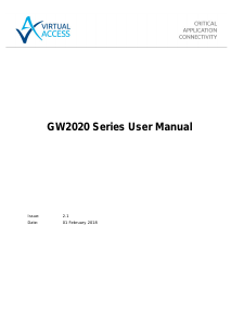 Handleiding Virtual Access GW2020 Router