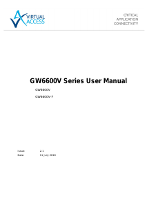 Handleiding Virtual Access GW6600V Router