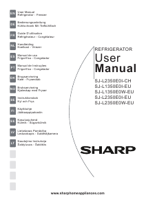 Mode d’emploi Sharp SJ-L1350E0W-EU Réfrigérateur