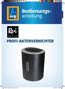 Bedienungsanleitung Rex Office AFS 21-A Aktenvernichter