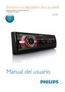 Manual de uso Philips CE135BT Radio para coche