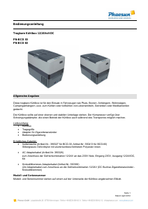 Bedienungsanleitung Phaesun PN-BCD 30 Kühlbox