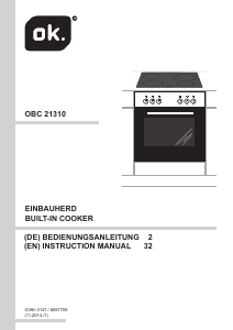 Bedienungsanleitung OK OBC 21310 Herd